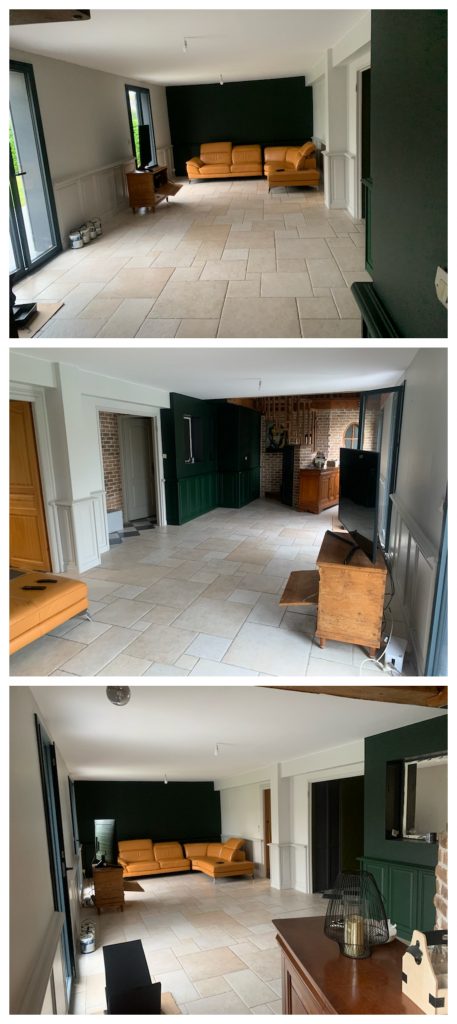 peinture vert anglais
renovation