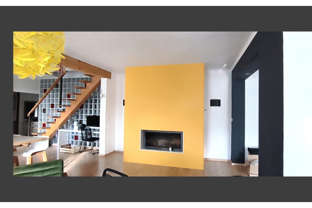 mise en valeur des volume par le jaune Melting Pot Peinture